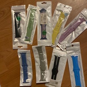 9 Assorted smart Watch bands for Apple Watches